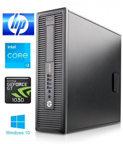HP 600 G1 i3-4130 4GB 120GB SSD GT1030 2GB Windows 10 Professional image 1