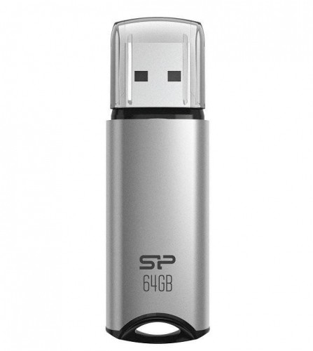 Silicon power  
         
       USB Flash Drive Marvel Series M02 64 GB, Type-A USB 3.2 Gen 1, Silver image 1