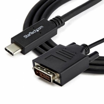 USB C uz DVI Adapteris Startech CDP2DVIMM2MB Melns