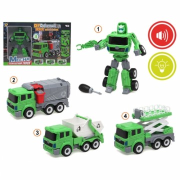 Bigbuy Kids Transformeri Licht Zaļš ar skaņu 3 gb.