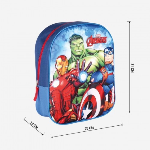 Skolas soma The Avengers Zils (25 x 31 x 10 cm) image 3