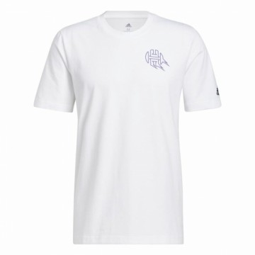 Vīriešu Krekls ar Īsām Piedurknēm Adidas Avatar James Harden Graphic Balts