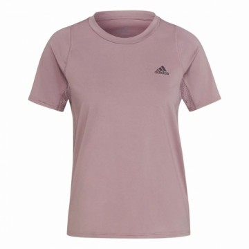 Sieviešu Krekls ar Īsām Piedurknēm Adidas Run Fast Rozā