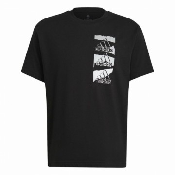 Vīriešu Krekls ar Īsām Piedurknēm Adidas Essentials Brandlove Melns