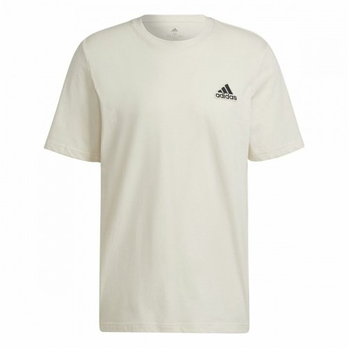 Vīriešu Krekls ar Īsām Piedurknēm Adidas Essentials Feelcomfy Balts image 1