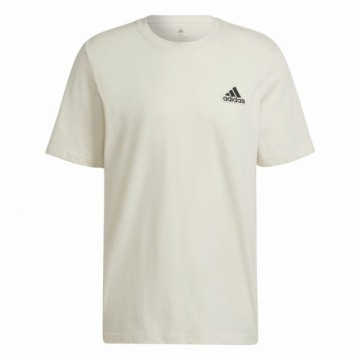 Vīriešu Krekls ar Īsām Piedurknēm Adidas Essentials Feelcomfy Balts