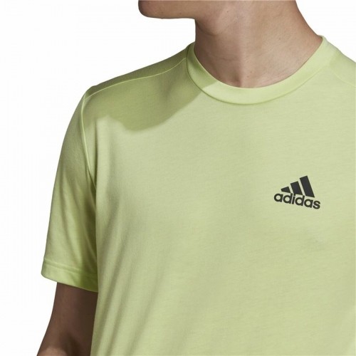 Vīriešu Krekls ar Īsām Piedurknēm Adidas Aeroready Designed 2 Move Zaļš image 5