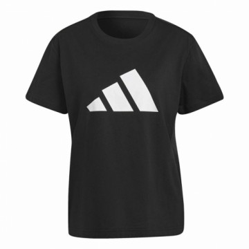 Vīriešu Krekls ar Īsām Piedurknēm Adidas Future Icons Melns