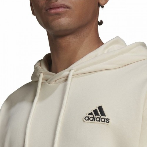 Толстовка с капюшоном мужская Adidas Essentials Feelcomfy Бежевый image 4