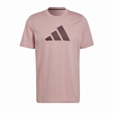 Vīriešu Krekls ar Īsām Piedurknēm Adidas Future Icons Gaiši Rozā