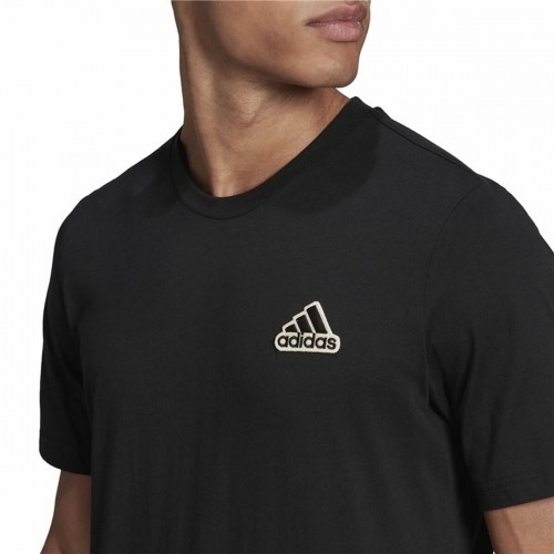 Футболка с коротким рукавом мужская Adidas Essentials Feel Comfy Чёрный image 4