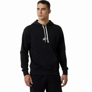 Vīriešu Sporta Krekls ar Kapuci New Balance Essentials Fleece Melns