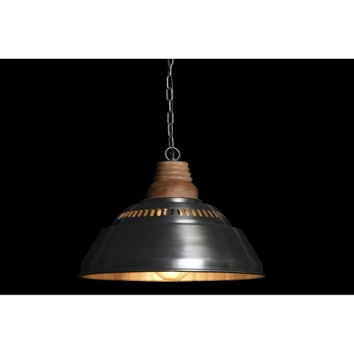 Потолочный светильник DKD Home Decor Серебристый Коричневый Железо Древесина манго 50 W (43 x 43 x 31 cm) image 2