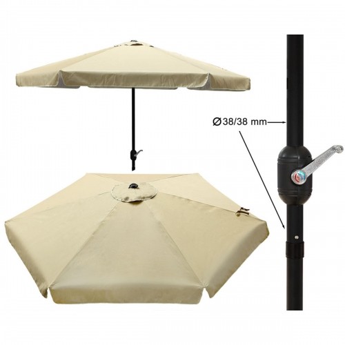 Bigbuy Outdoor Пляжный зонт 3 m Bēšs image 1