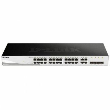 Slēdzis D-Link DGS-1210-24/E Melns Ethernet LAN 10/100/1000 24 x RJ45