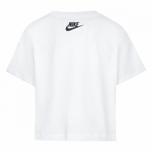 Krekls ar Īsām Piedurknēm Bērniem Nike Knit Balts image 2
