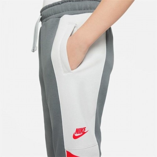 Bērnu Sporta Tērpu Bikses Nike Sportswear  Balts Tumši pelēks Zēni image 5