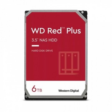 Western Digital Drive 3,5 inches Red Plus 6TB CMR 256MB/5400RPM