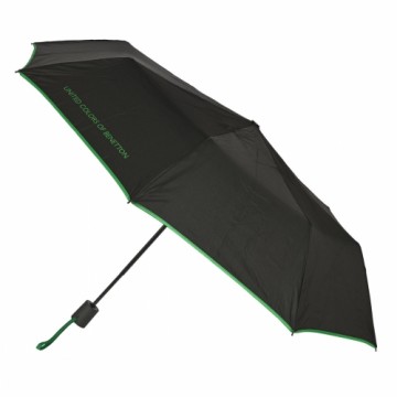 Salocāms lietussargs Benetton Melns (Ø 93 cm)