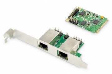 Digitus  
         
       Dual Gigabit Ethernet Mini PCI Express Network Card 	DN-10134