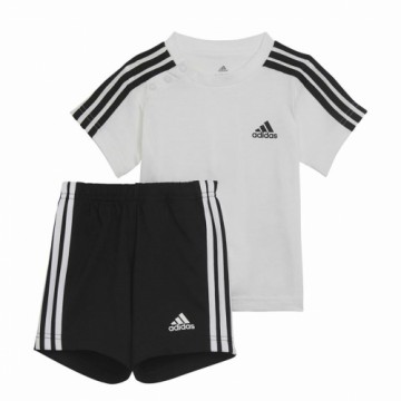 Zīdaiņa Sporta Apģērbs Adidas Three Stripes Melns Balts