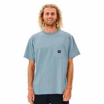Vīriešu Krekls ar Īsām Piedurknēm Rip Curl Pocket Quality Surf  Zils