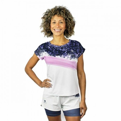 Sieviešu Krekls ar Īsām Piedurknēm Cartri Bastet Rozā Ceriņš Balts Tenisa image 1