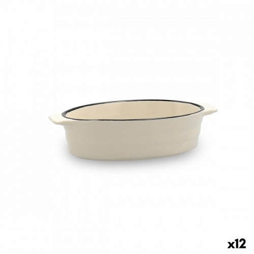 Kastrolis Quid Cocco Ovāls Keramika Balts (19 x 10,5 x 5 cm) (Pack 12x) image 3