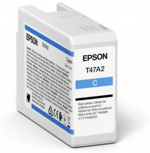 EPSON  
         
       UltraChrome Pro 10 ink T47A2 Ink cartrige, Cyan image 1