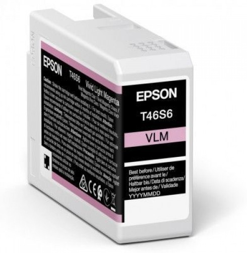 EPSON  
         
       UltraChrome Pro 10 ink T46S6 Ink cartrige, Vivid Light Magenta image 1