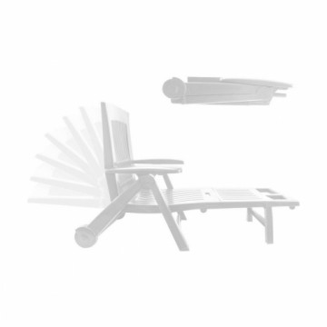 Шезлонг IPAE Progarden Zircone Складной С колесами Белый полипропилен (72 x 195 x 101 cm)