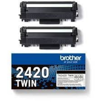 Brother TN-2420TWIN Toneru komplekts 2x 3`000 lapām (HL-L2310, DCP-L2510, MFC-L2710)