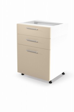 Halmar VENTO DS3-60/82 lower cabinet with drawers, color: white/beige