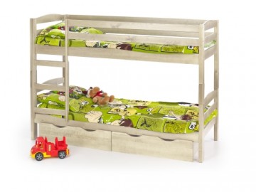 Halmar SAM bunk bed with mattresses color: pine