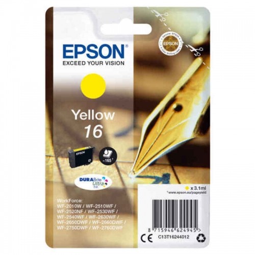 Картридж с оригинальными чернилами Epson 16 Жёлтый image 1