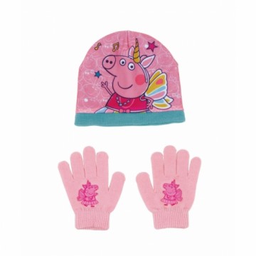 Шапка с перчатками Peppa Pig Cosy corner Розовый