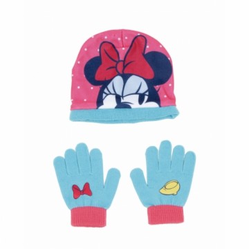 Cepure un cimdi Minnie Mouse Lucky Gaiši Zils