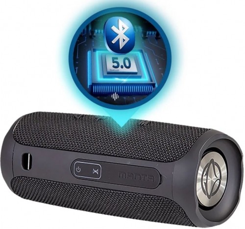 Portable Bluetooth speaker Manta SPK130GOBK, black image 2