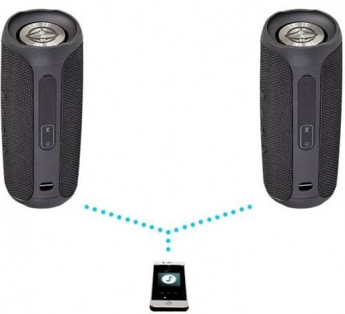 Portable Bluetooth speaker Manta SPK130GOBK, black image 4
