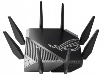 Asus  
         
       Wi-Fi 6 Tri-Band Gigabit Gaming Router ROG GT-AXE11000 Rapture 802.11ax, 1148+4804+4804 Mbit/s, 10/100/1000/2500 Mbit/s, Ethernet LAN (RJ-45) ports 5, MU-MiMO Yes, No mobile broadband, Antenna type External, 2xUSB 3.2