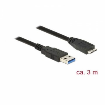 Delock  
         
       Cable USB 3.0 Type-A Micro-B 3.0m 
     Black