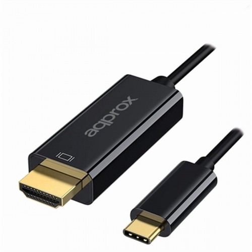 Кабель USB C — HDMI approx! APPC52 Чёрный Ultra HD 4K image 1