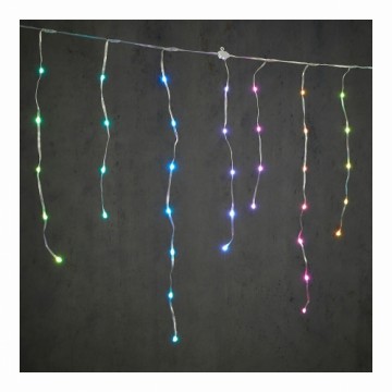 Bigbuy Christmas LED aizkaru gaismas Icicle Daudzkrāsains (300 x 70 cm)