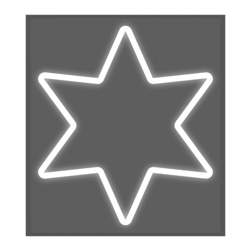 Dekoratīvās figūriņas EDM Flexiled Zvaigzne Balts 220 V (60 x 3 x 80 cm) image 1