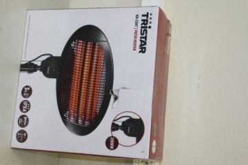 Tristar  
         
       SALE OUT.  KA-5287 Patio Heater, Black  Heater KA-5287	 Patio heater, 2000 W, Number of power levels 3, Suitable for rooms up to 20 m², Black, DAMAGED PACKAGING