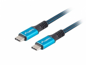 Lanberg  
         
       USB-C to USB-C Cable, 0.5 m 8K/30Hz, Black/Blue