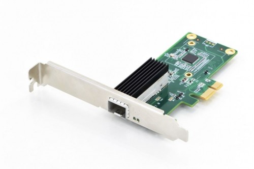 Digitus  
         
       SFP Gigabit Ethernet PCI Express Card 32-bit, low profile bracket, Intel WGI210 chipset DN-10160 image 1