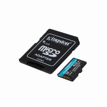 Mikro SD Atmiņas karte ar Adapteri Kingston SDCG3/512GB          Klase Nr. 10 / Klase 10 512 GB UHS-I