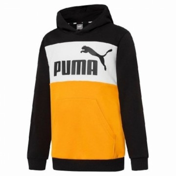 Bērnu Sporta Krekls ar Kapuci Puma Essentials+ Colourblock Dzeltens