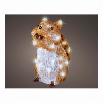 Bigbuy Christmas Dekoratīvās figūriņas Akrīls LED Licht Ķirzaka (15 x 27,5 x 26 cm)